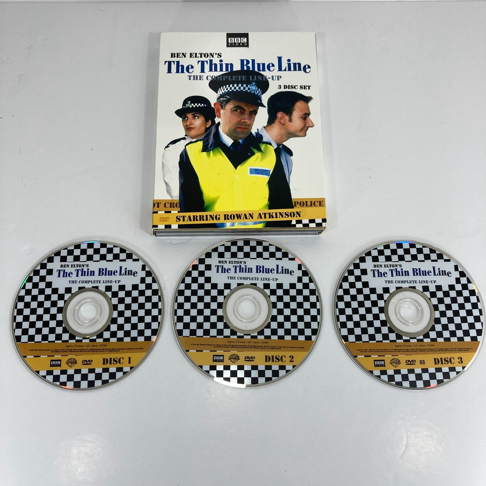 Thin Blue Line: Complete Line-Up (3-DVD Set, 2004, Rowan Atkinson, BBC) Mr. Bean